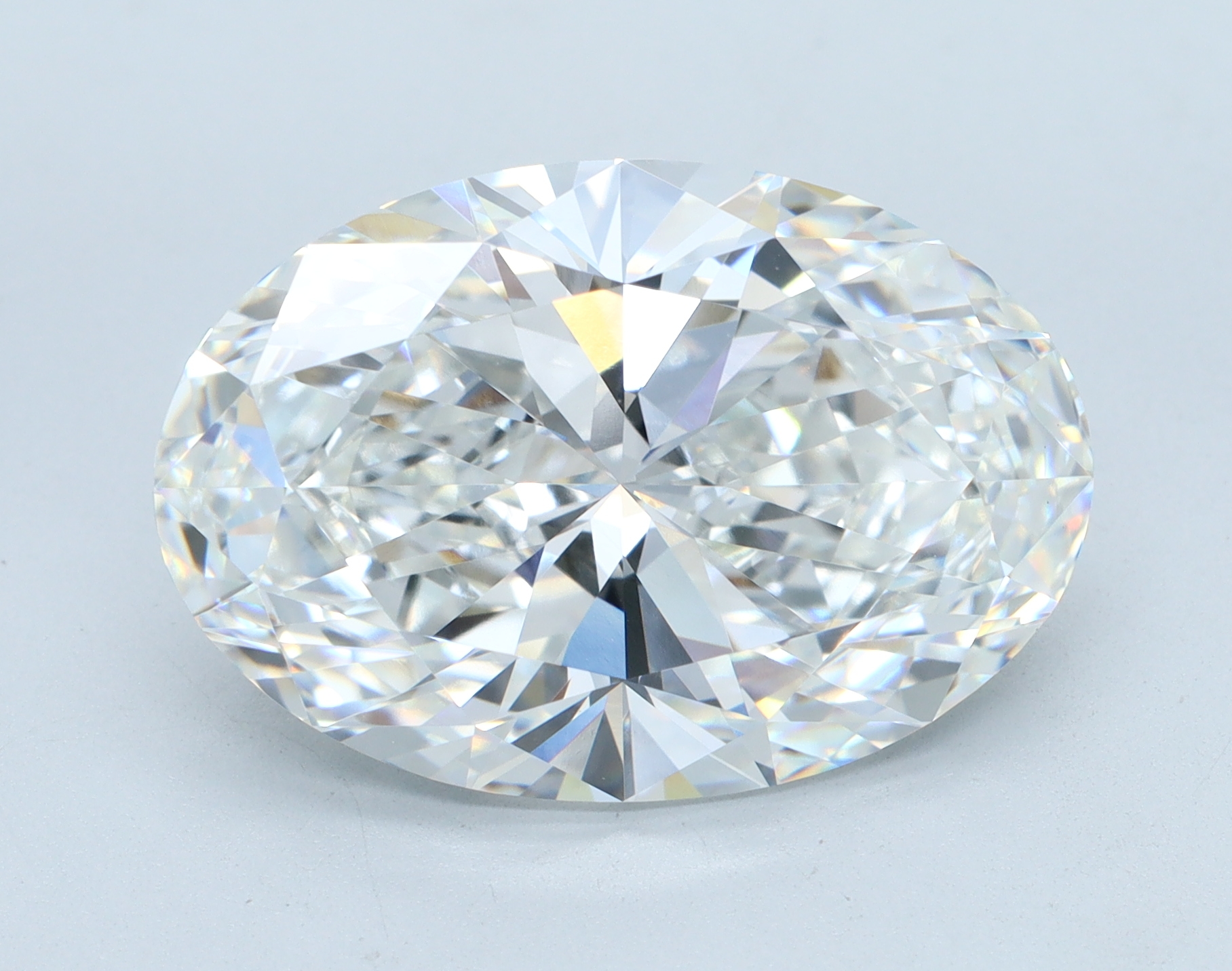 9.01 carat Oval lab grown diamond, F color, VVS2 clarity