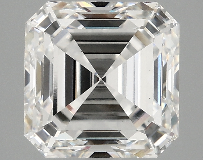 3.02 carat Asscher lab grown diamond, F color, VS1 clarity