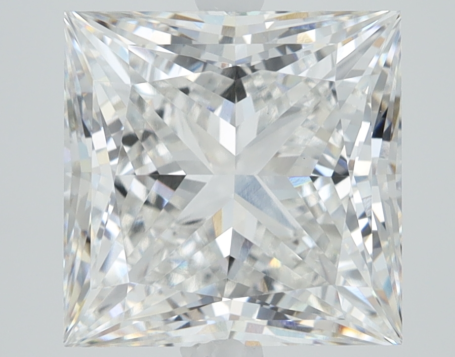 5.09 carat Princess lab grown diamond, F color, VS1 clarity