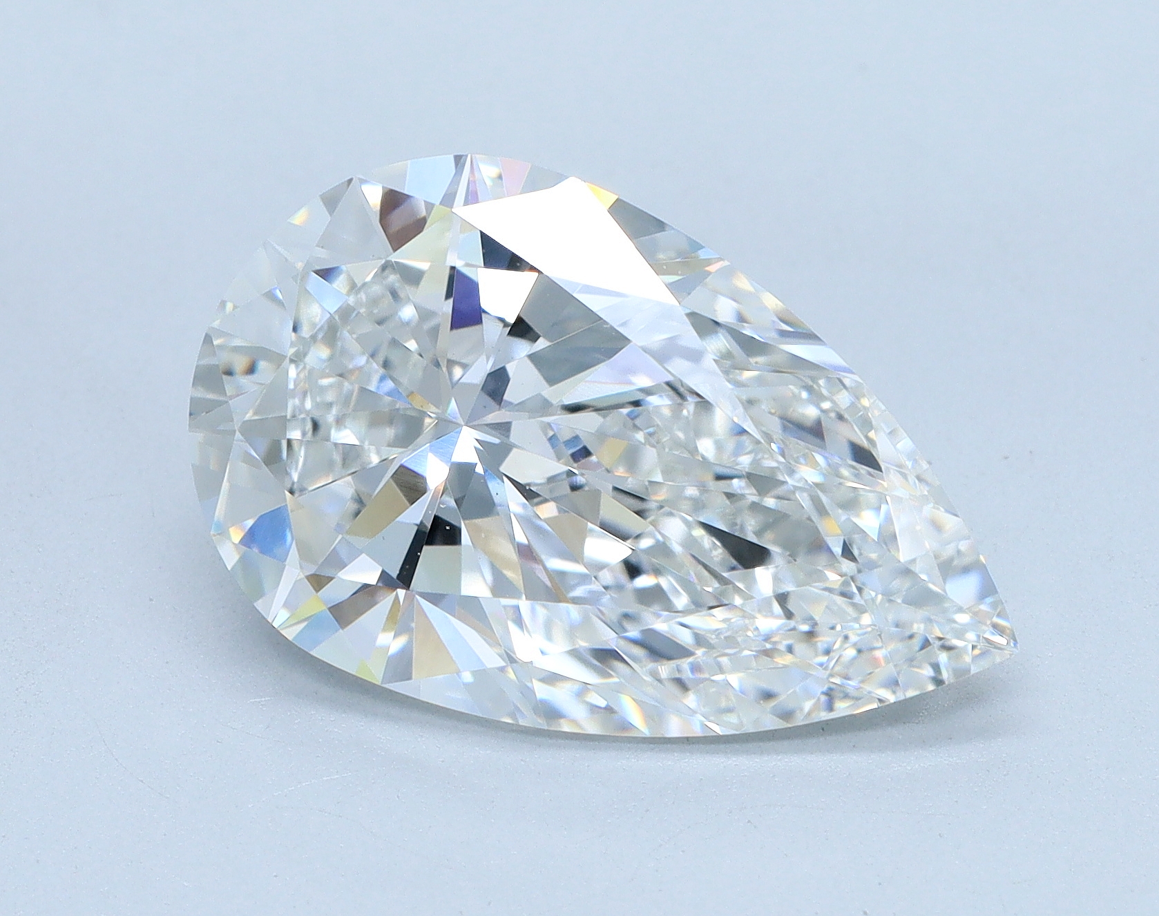 5.03 carat Pear lab grown diamond, E color, VVS2 clarity