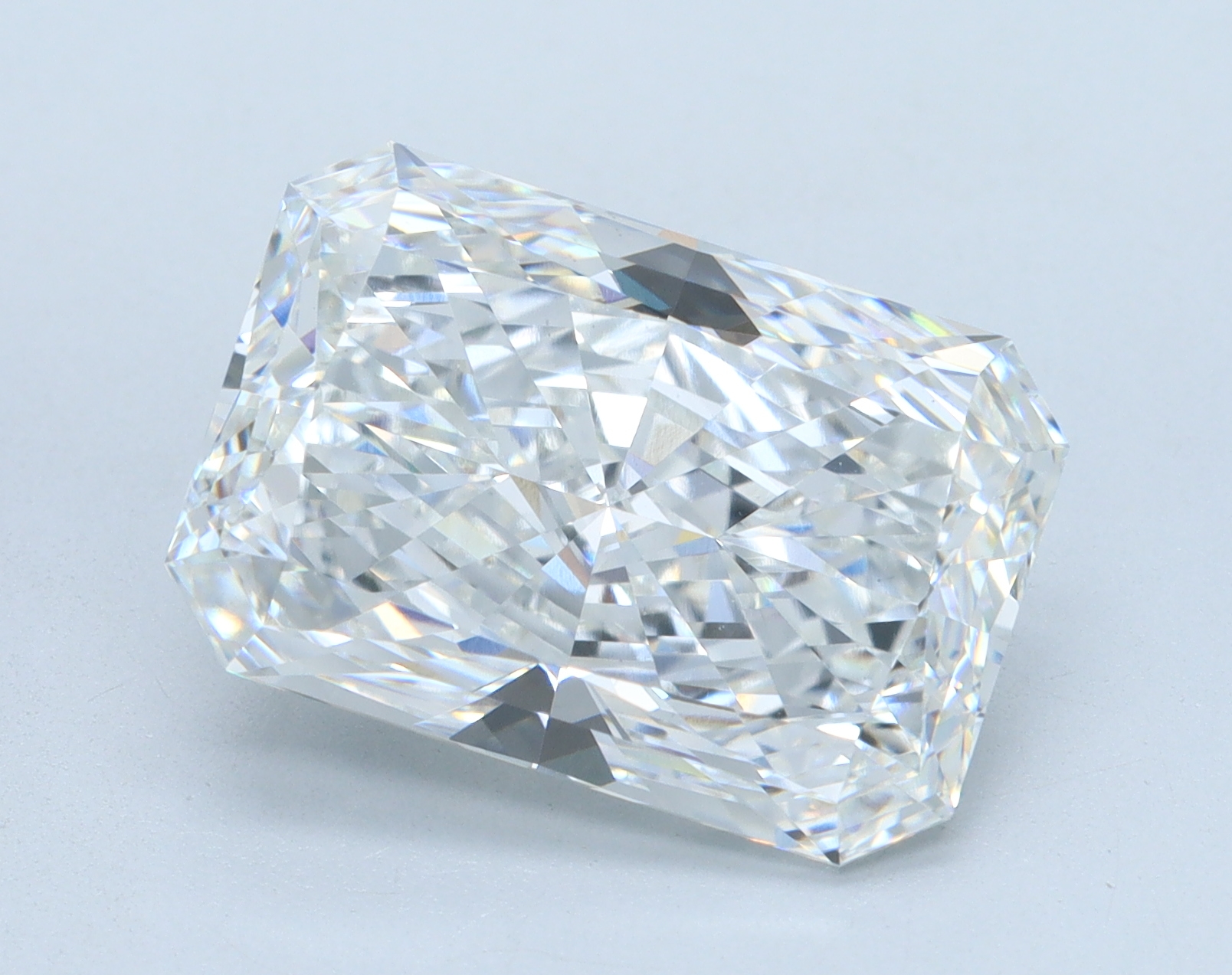 6.05 carat Radiant lab grown diamond, E color, VS1 clarity