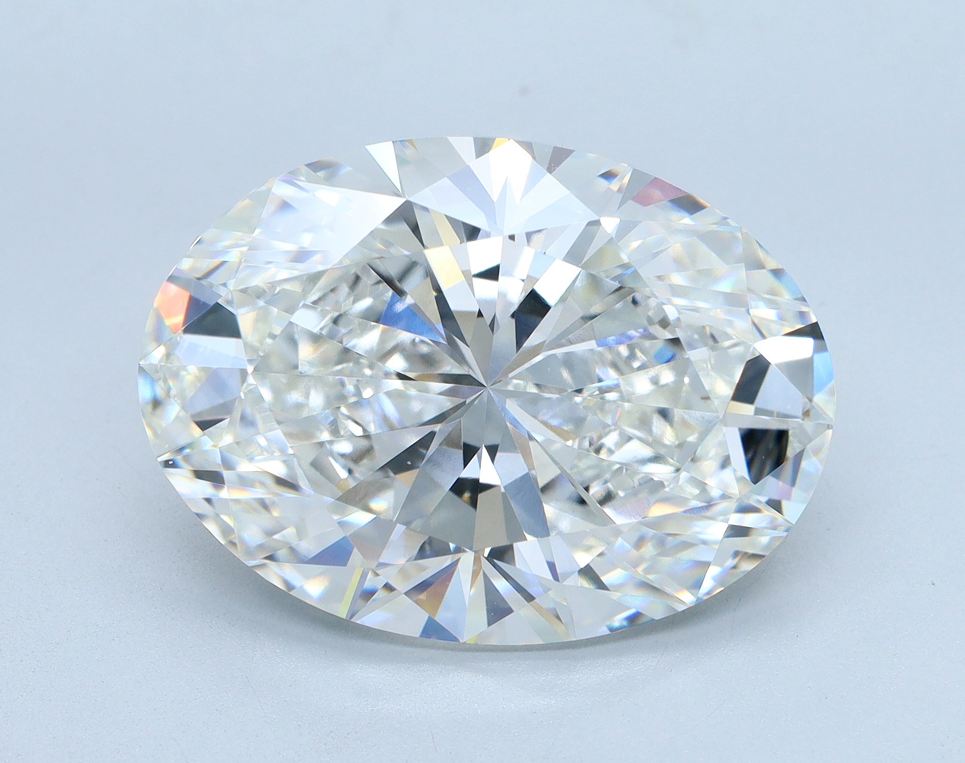 10.08 carat Oval lab grown diamond, F color, VVS2 clarity