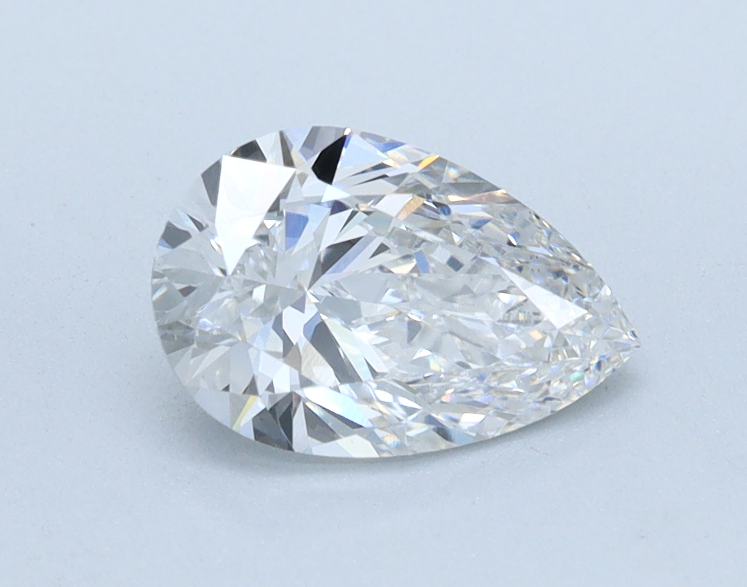 1.22 carat Pear lab grown diamond, E color, VVS2 clarity