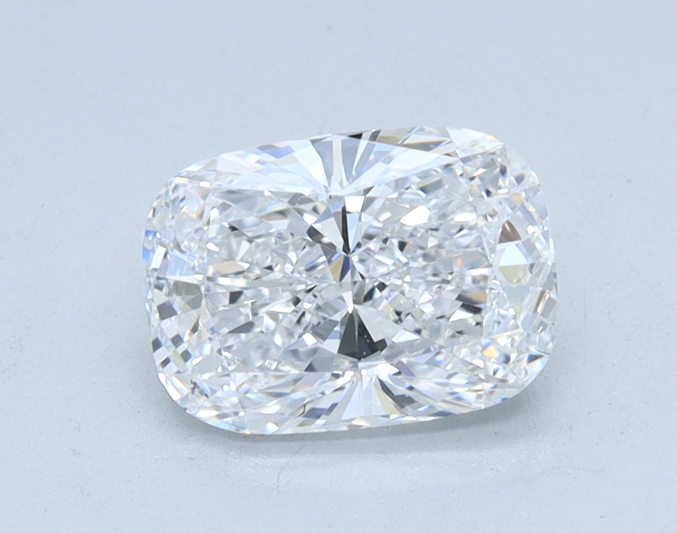 1.02 carat Cushion lab grown diamond, D color, VVS2 clarity