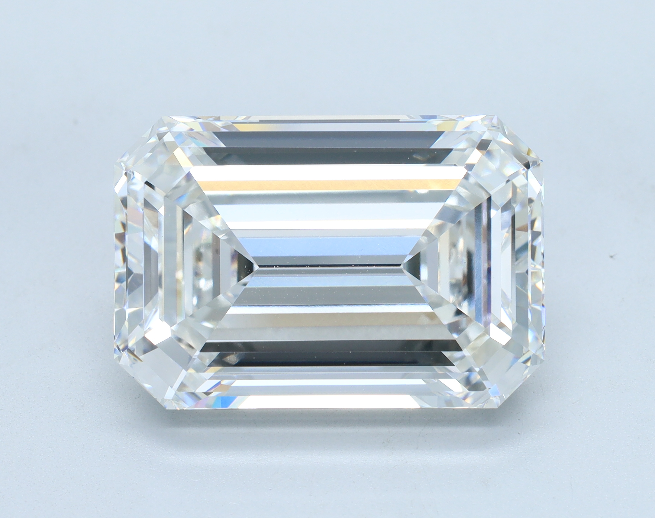 15.02 carat Emerald lab grown diamond, F color, VVS2 clarity