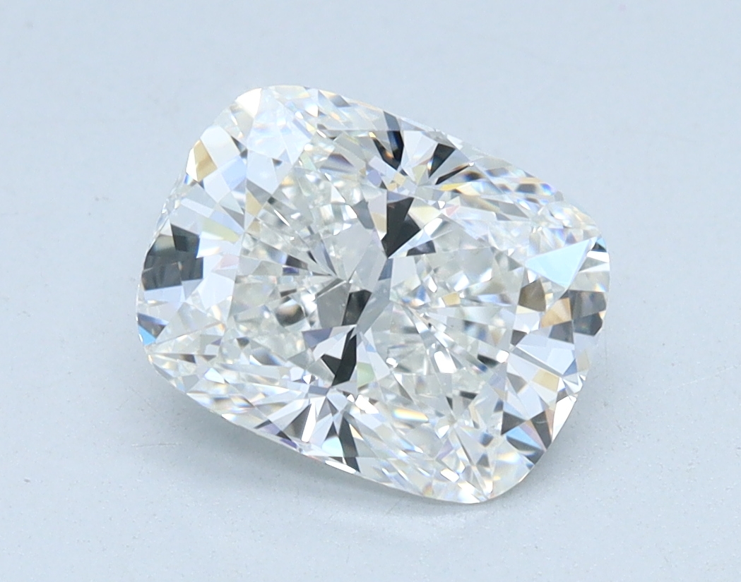 1.55 carat Cushion lab grown diamond, F color, VS1 clarity