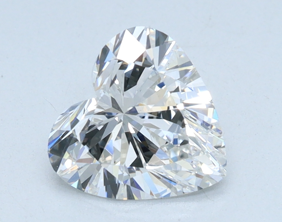 1.08 carat Heart lab grown diamond, F color, VS1 clarity