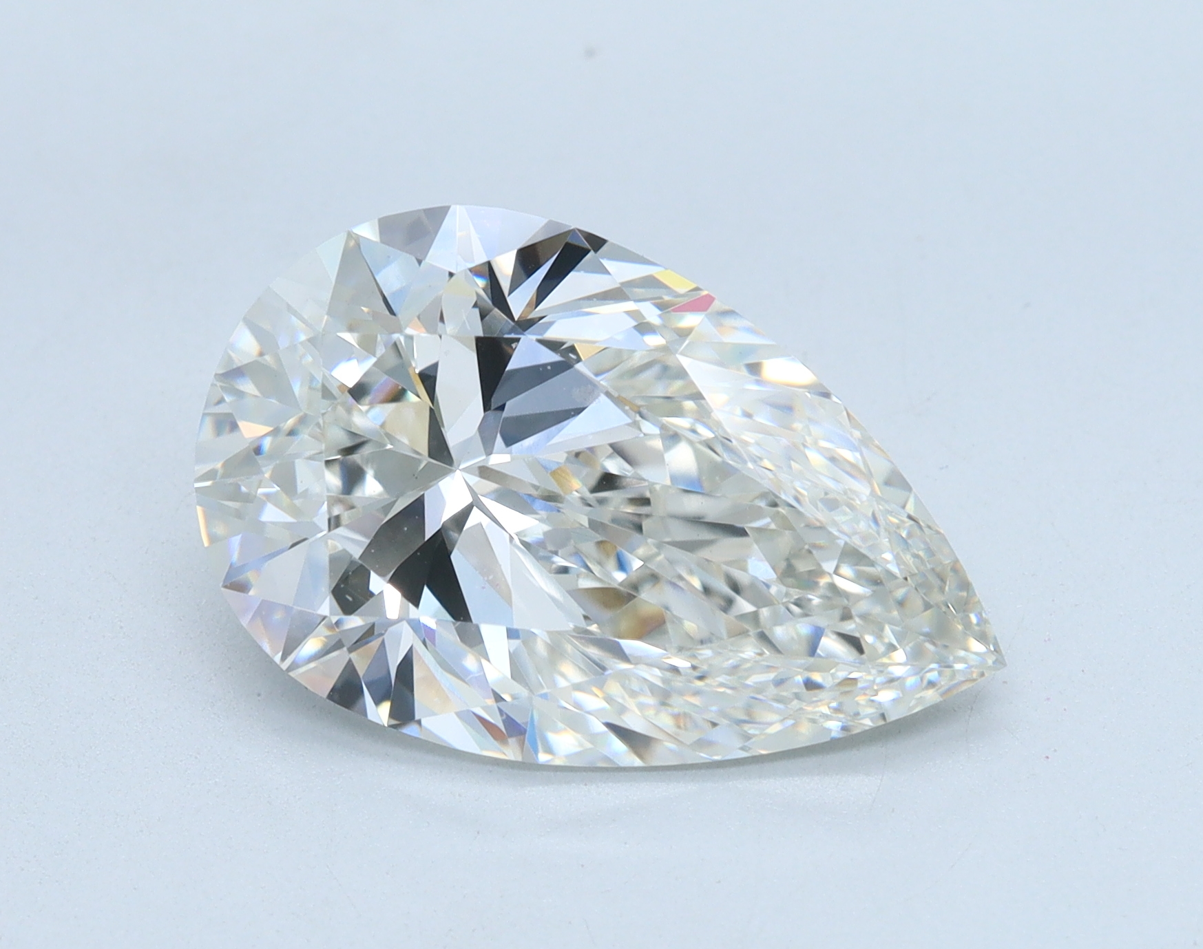 5.01 carat Pear lab grown diamond, G color, VVS2 clarity