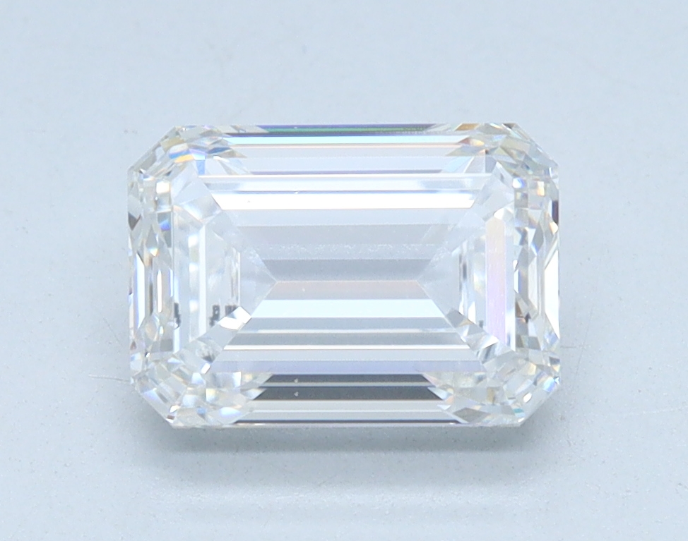1.09 carat Emerald lab grown diamond, D color, VVS1 clarity