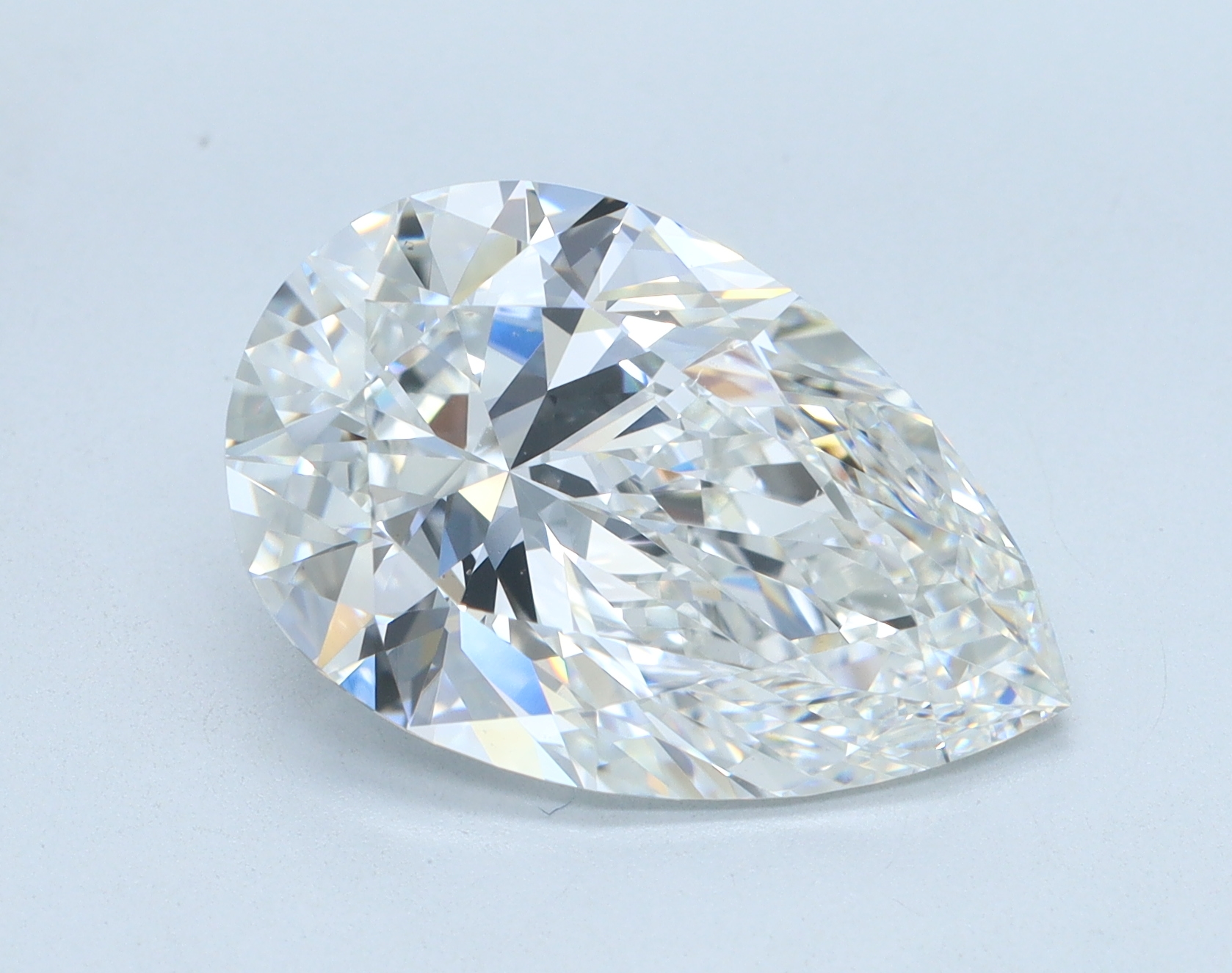 5.09 carat Pear lab grown diamond, F color, VS1 clarity