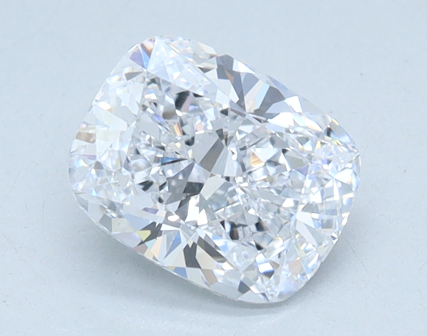 1.05 carat Cushion lab grown diamond, D color, VVS2 clarity