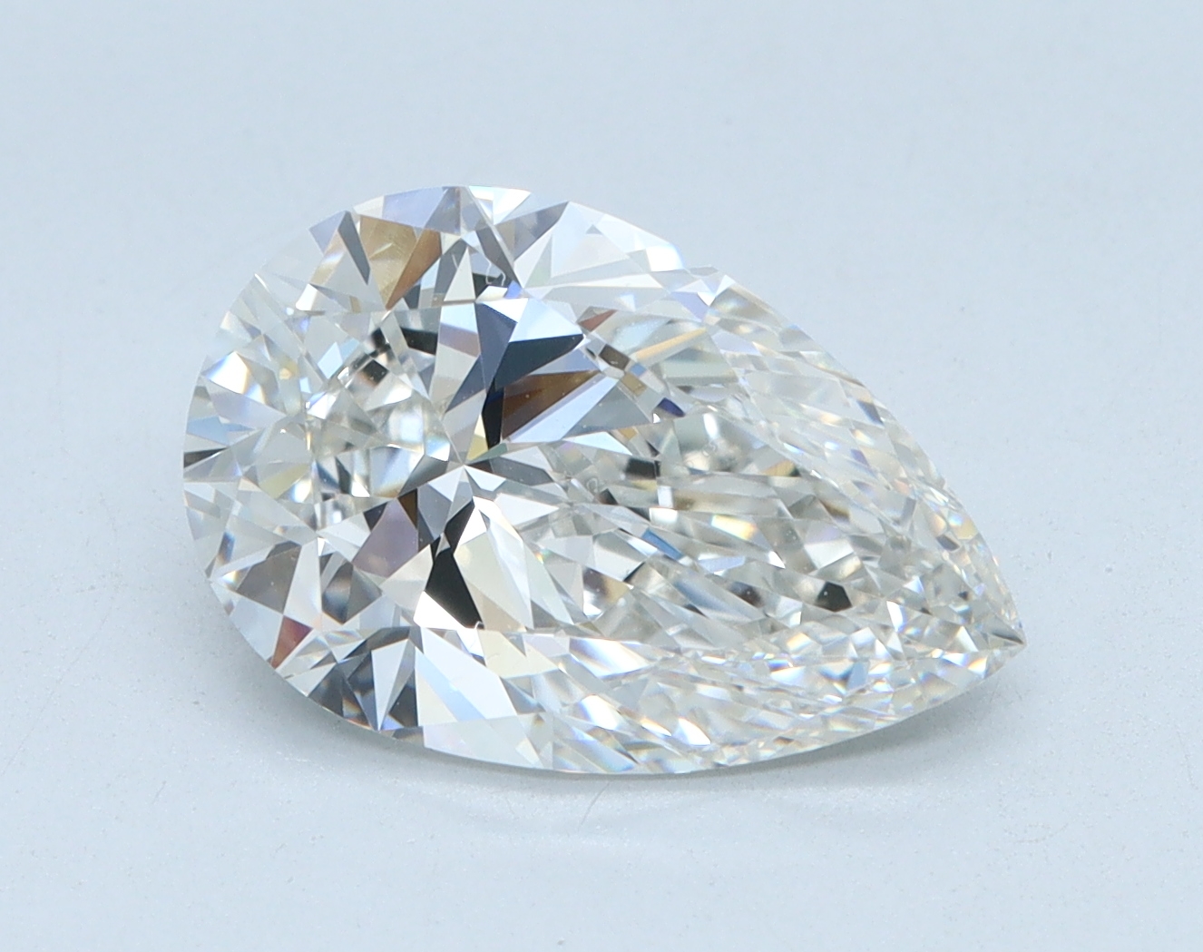 2.53 carat Pear lab grown diamond, G color, VVS2 clarity