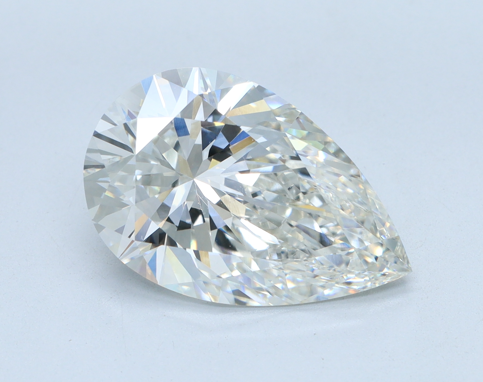 5.05 carat Pear lab grown diamond, G color, VVS2 clarity