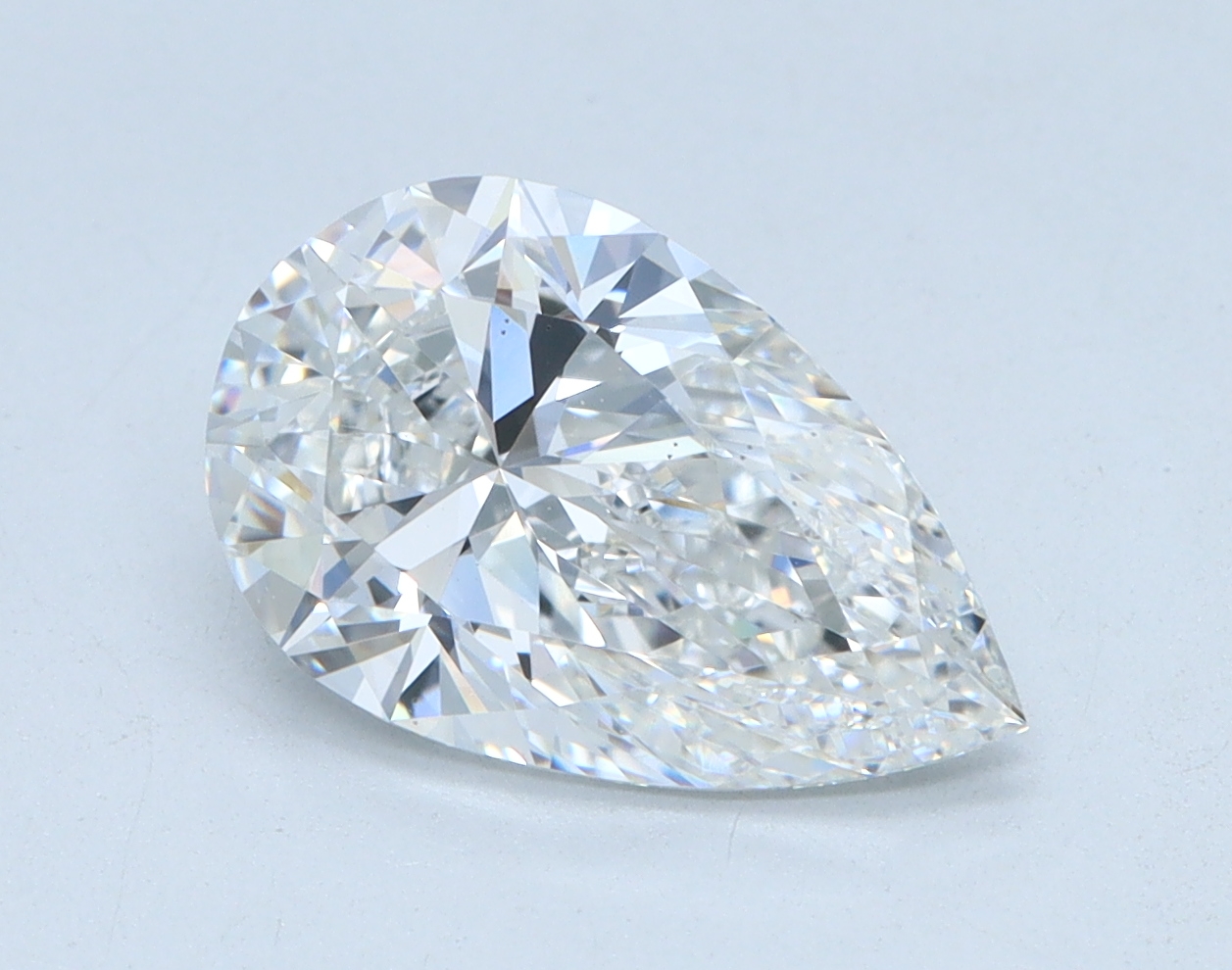 2.02 carat Pear lab grown diamond, E color, VS2 clarity