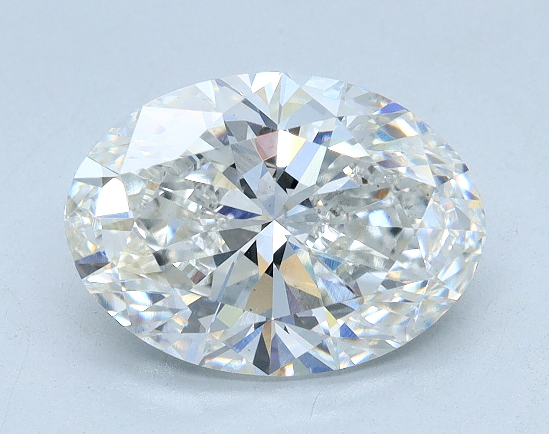 2.5 carat Oval lab grown diamond, G color, VS1 clarity