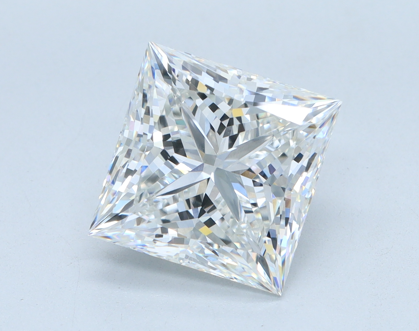 4.02 carat Princess lab grown diamond, E color, VS1 clarity