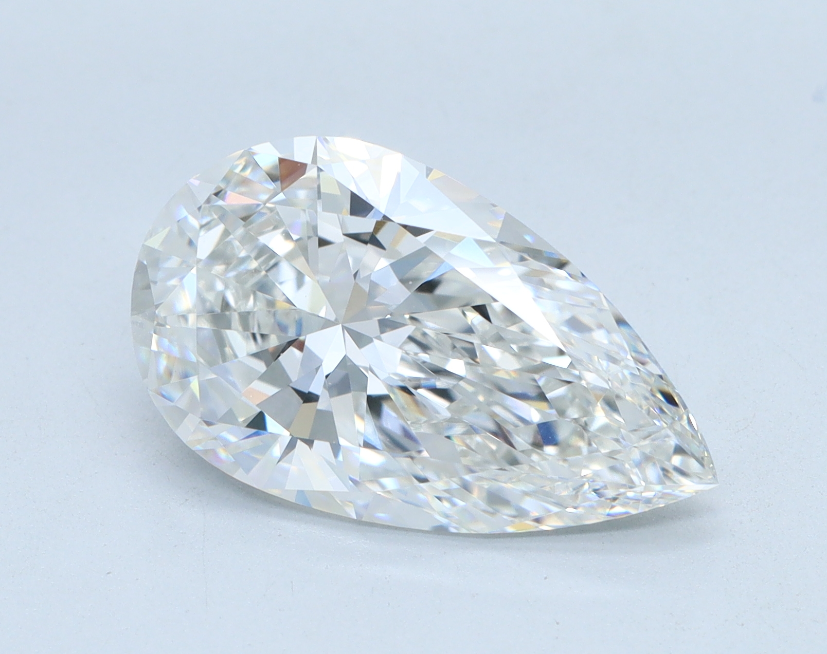 4.03 carat Pear lab grown diamond, F color, VVS2 clarity