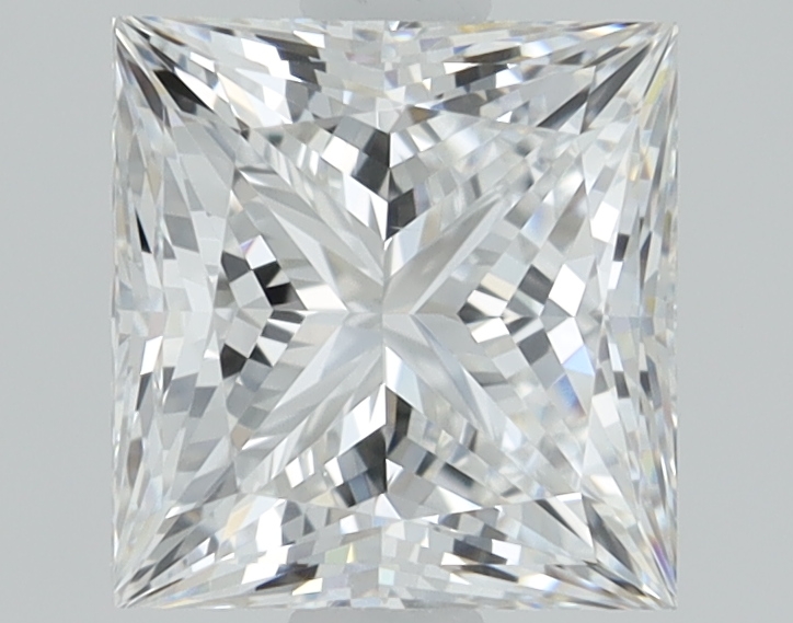 1.5 carat Princess lab grown diamond, F color, VS1 clarity