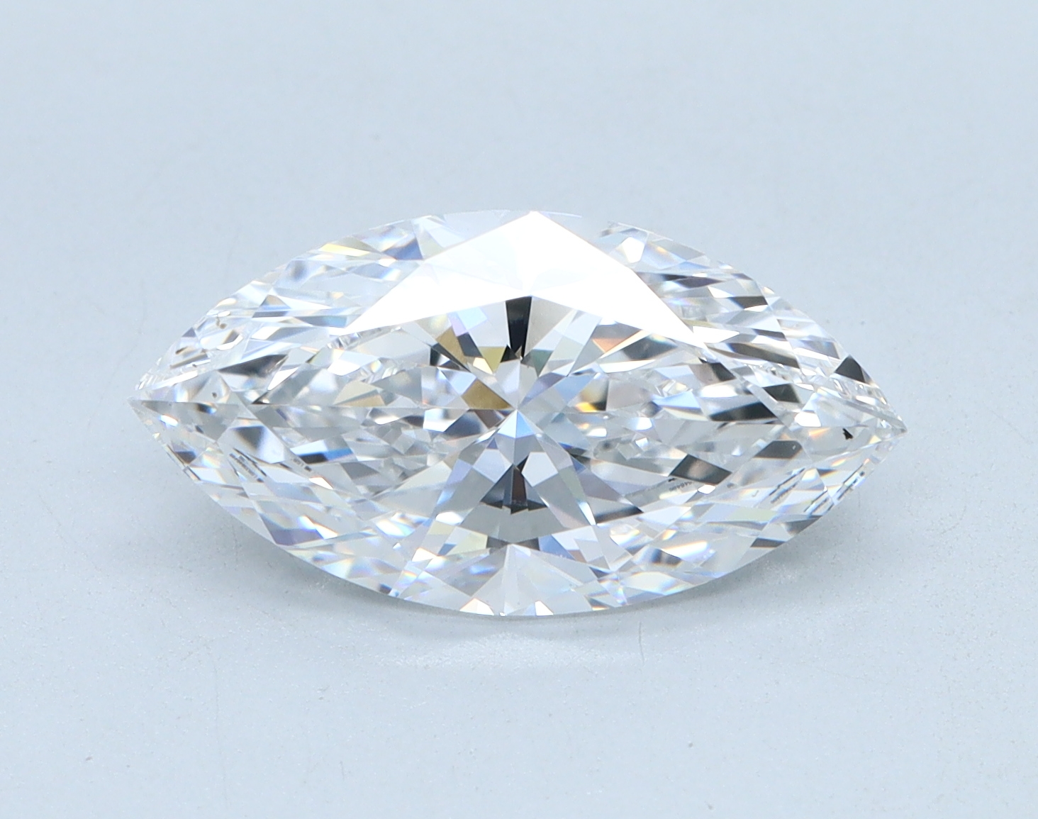 2.52 carat Marquise lab grown diamond, E color, VS1 clarity