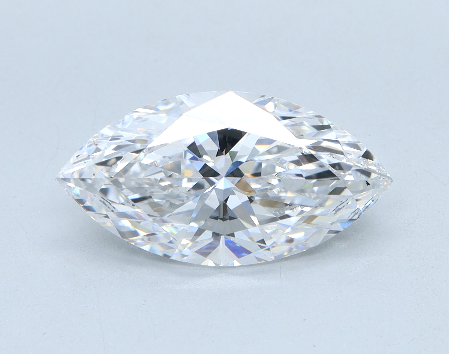 2.49 carat Marquise lab grown diamond, E color, VS1 clarity
