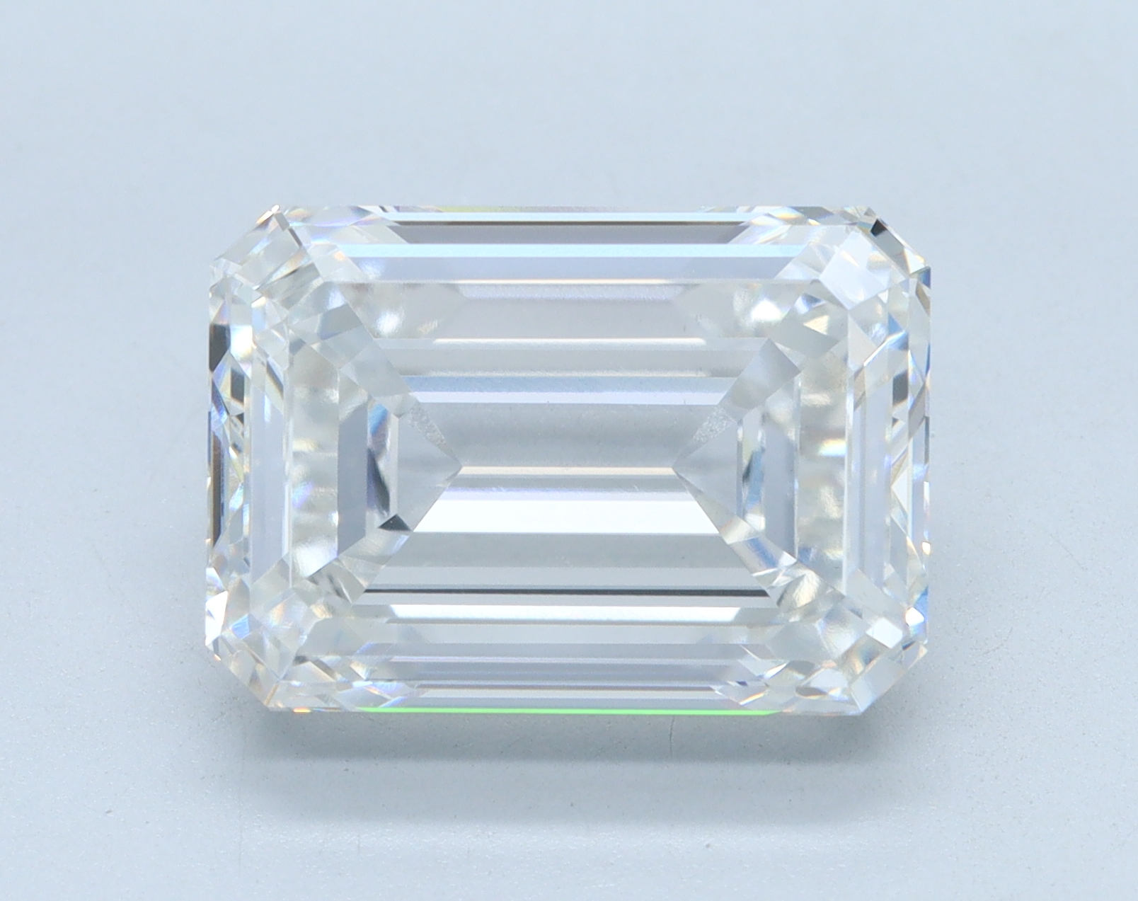 7.01 carat Emerald lab grown diamond, F color, VVS2 clarity