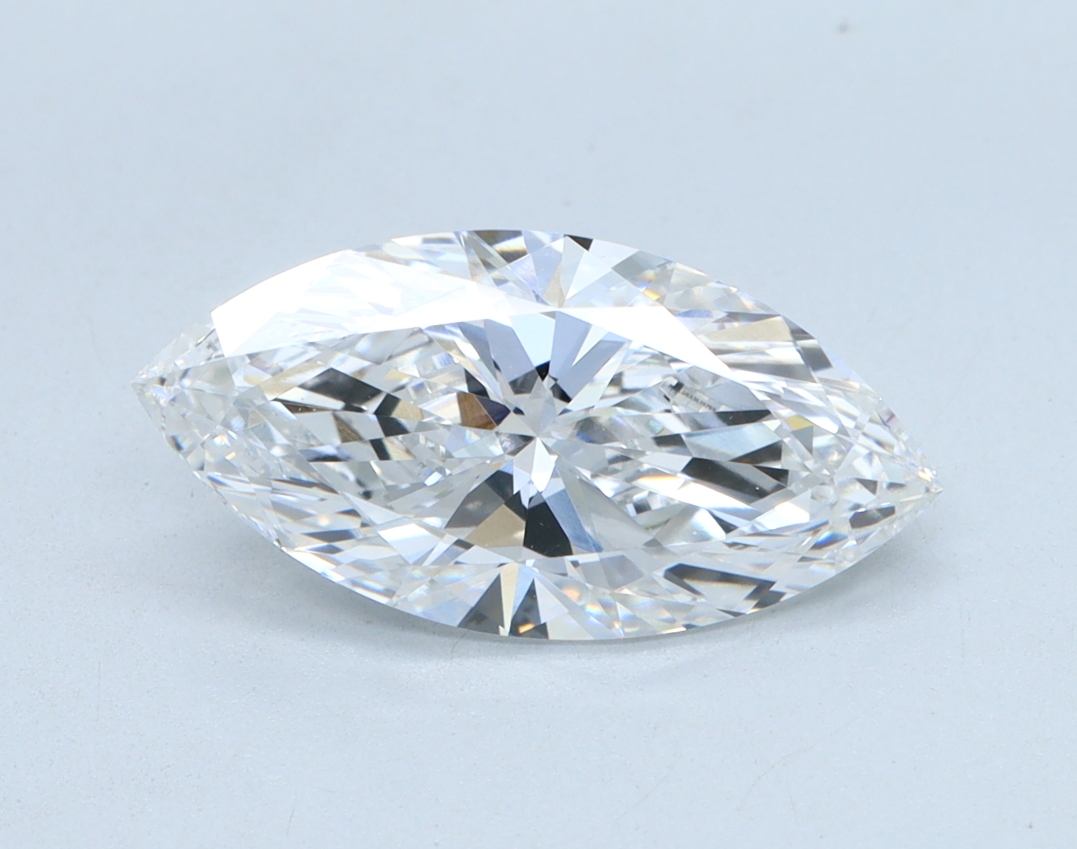 2.54 carat Marquise lab grown diamond, D color, VS2 clarity