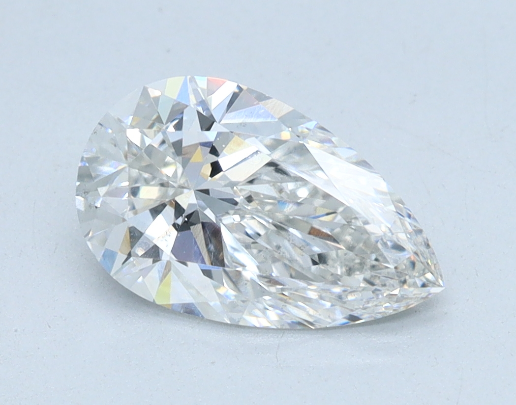 1.24 carat Pear lab grown diamond, E color, VS2 clarity