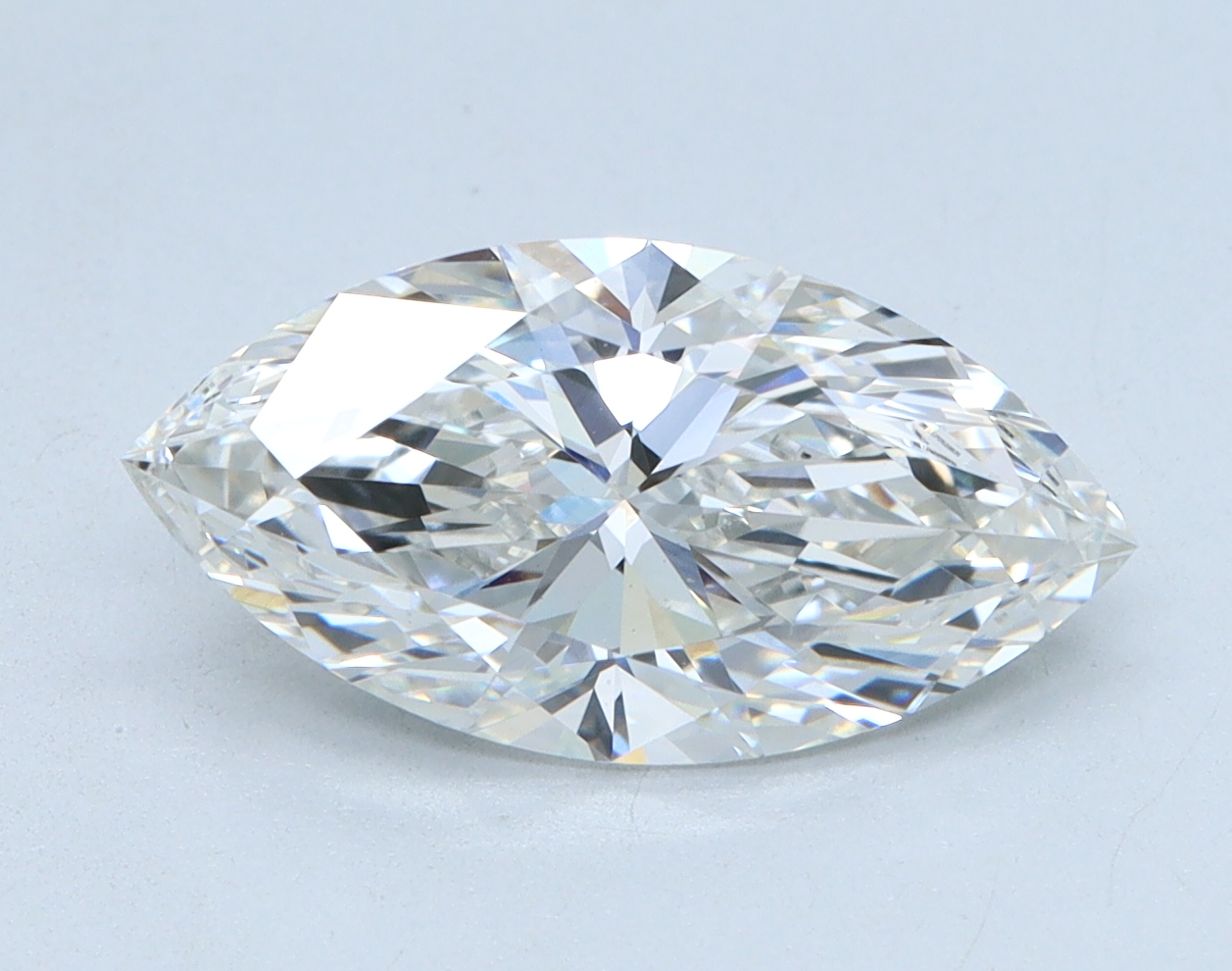 2.03 carat Marquise lab grown diamond, G color, VVS2 clarity
