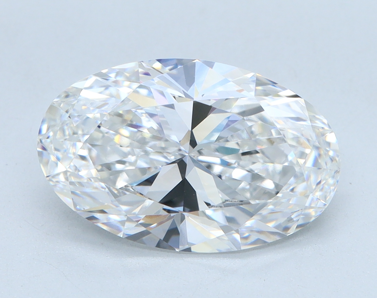3.32 carat Oval lab grown diamond, E color, VVS2 clarity