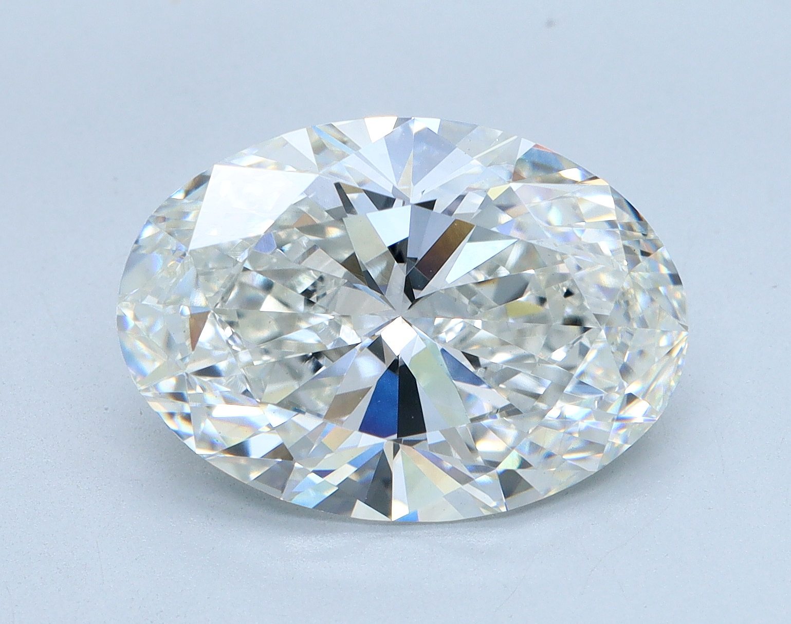 5.02 carat Oval lab grown diamond, G color, VS1 clarity