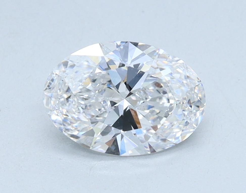 0.94 carat Oval lab grown diamond, D color, VS2 clarity