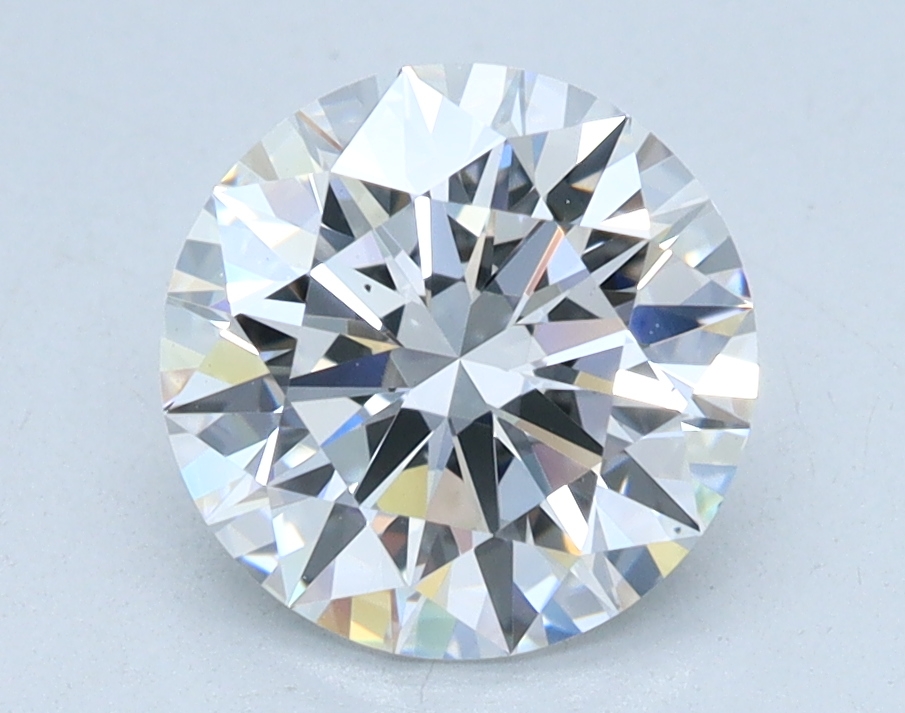1.52 carat Round lab grown diamond, E color, VS2 clarity, Ideal cut
