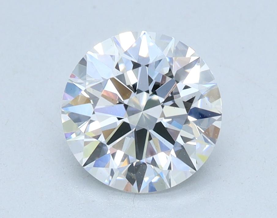 1.06 carat Round lab grown diamond, D color, VS2 clarity, Ideal cut