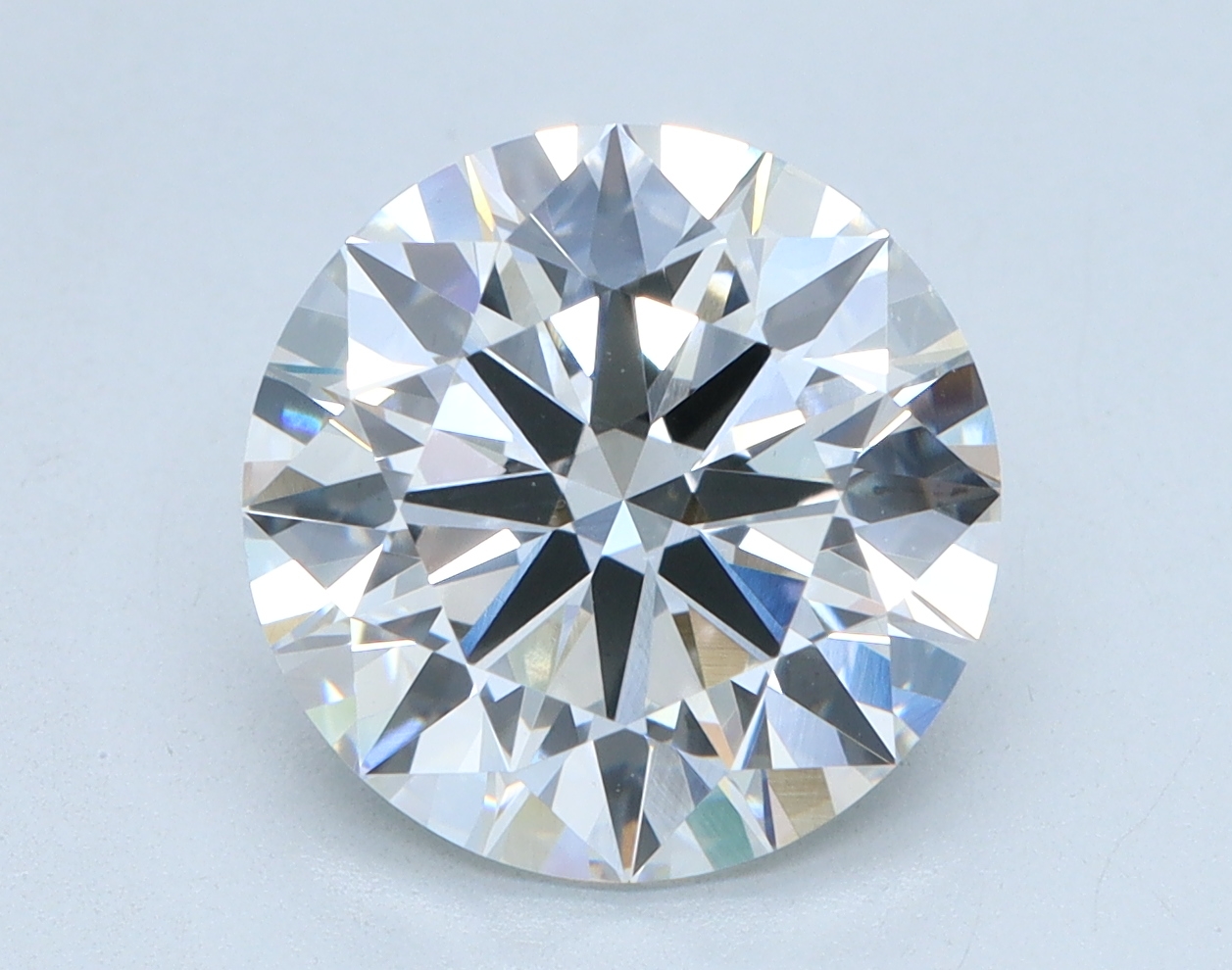 3.28 carat Round lab grown diamond, G color, VS1 clarity, Ideal cut