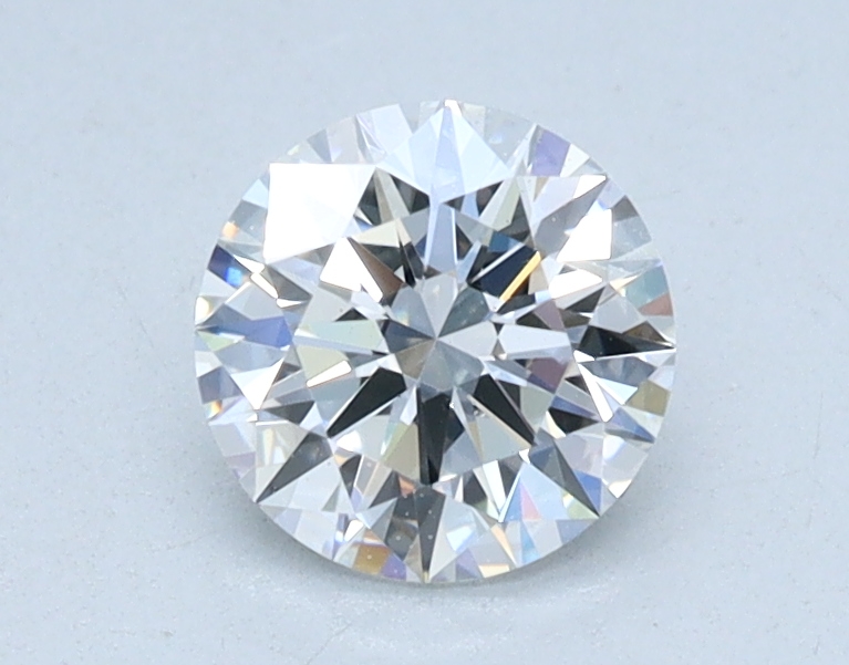 0.6 carat Round lab grown diamond, D color, VS2 clarity, Ideal cut