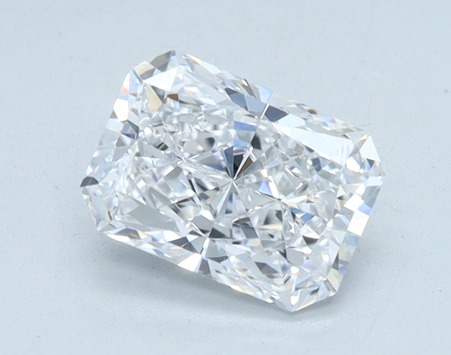 1.01 carat Radiant lab grown diamond, D color, VS2 clarity