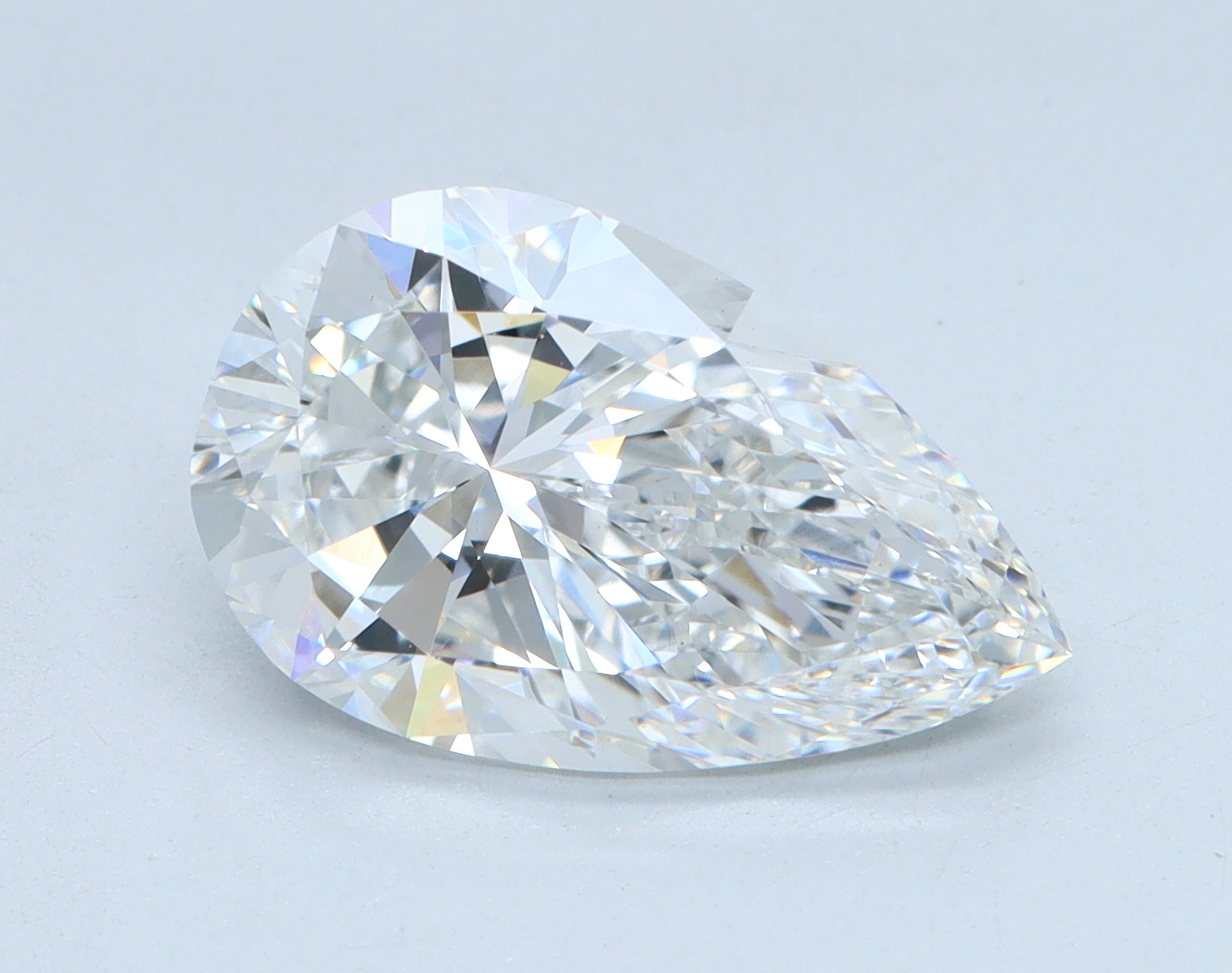3.0 carat Pear lab grown diamond, E color, VS1 clarity