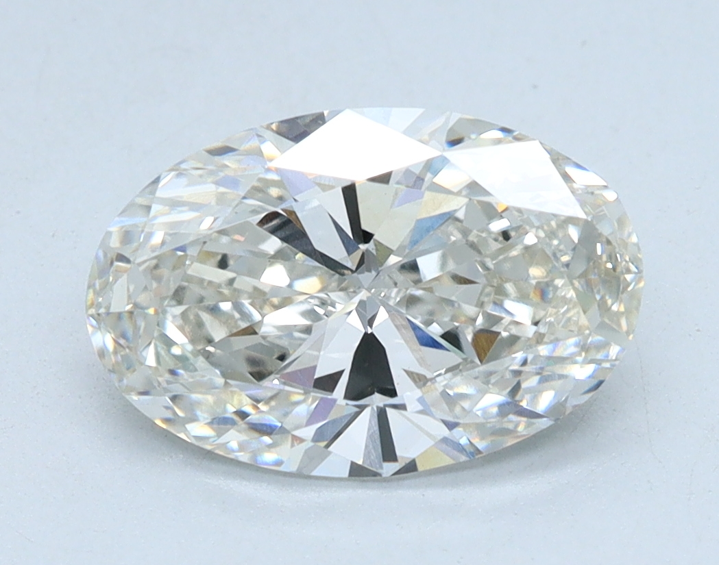 1.71 carat Oval lab grown diamond, G color, VS1 clarity