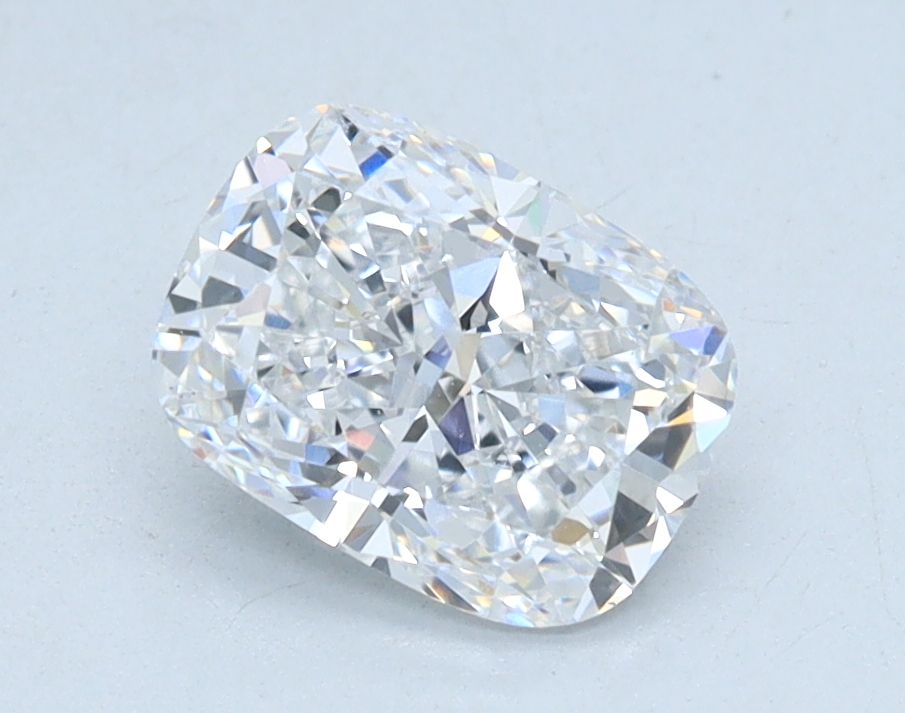 1.01 carat Cushion lab grown diamond, D color, VS1 clarity