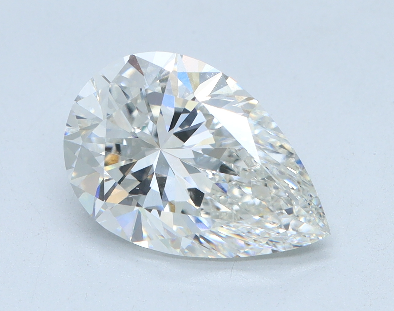 2.05 carat Pear lab grown diamond, G color, VVS2 clarity