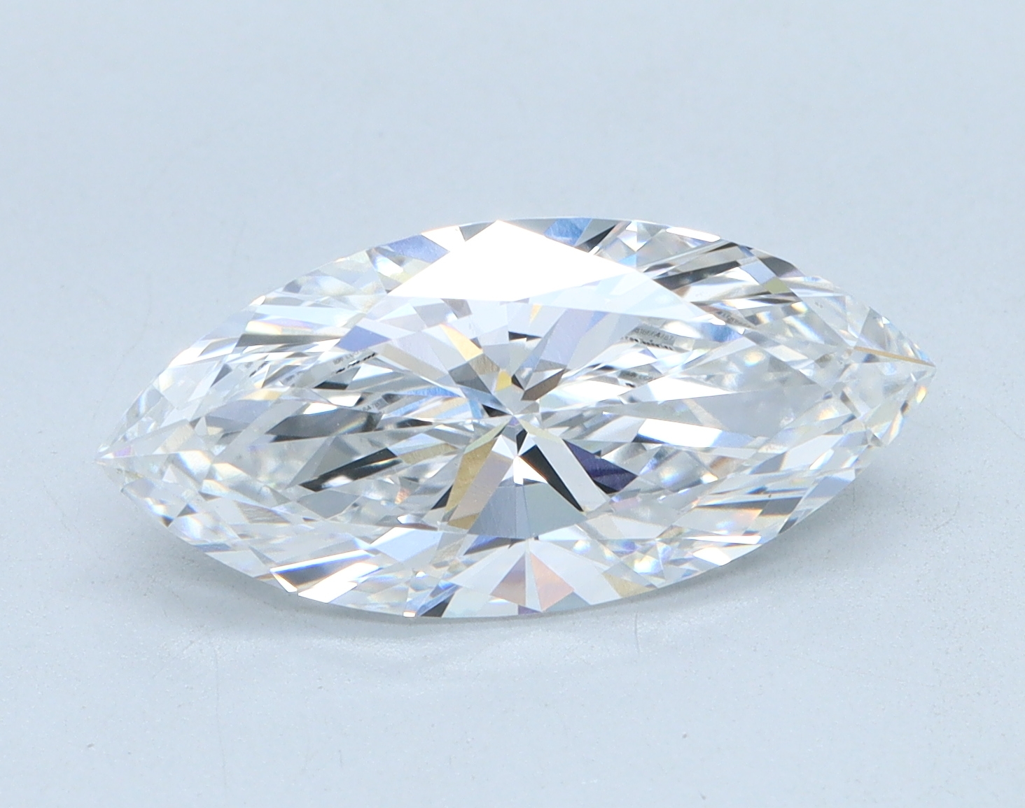 2.52 carat Marquise lab grown diamond, E color, VVS2 clarity