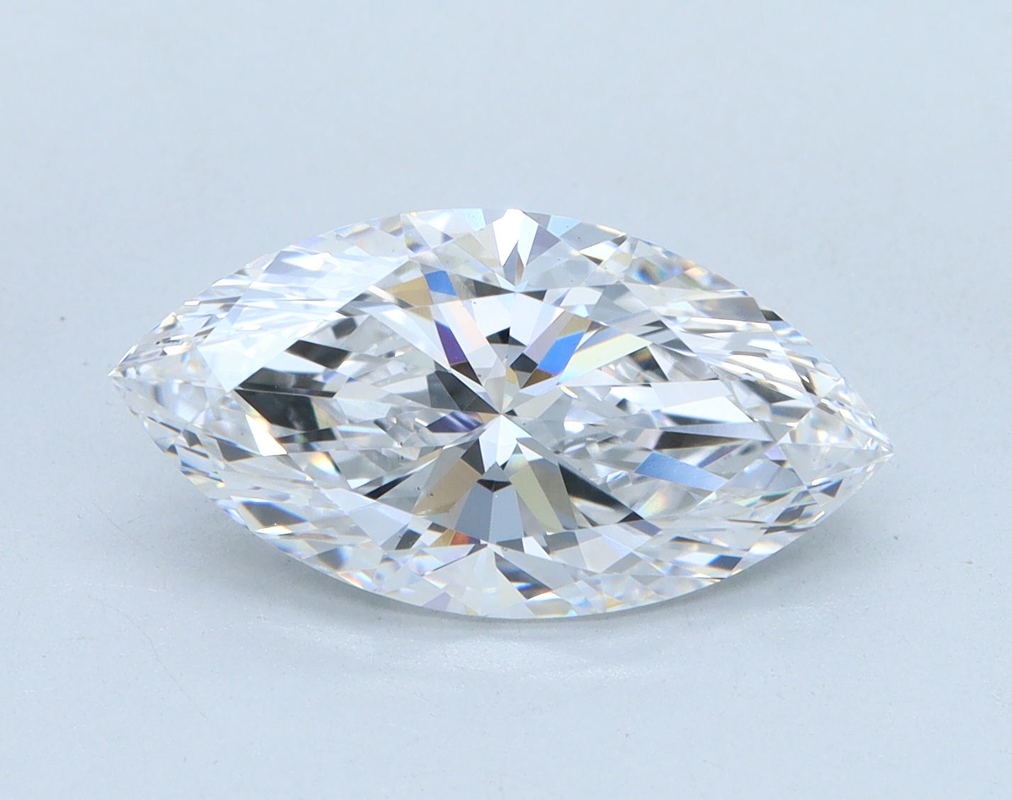 2.53 carat Marquise lab grown diamond, D color, VS2 clarity