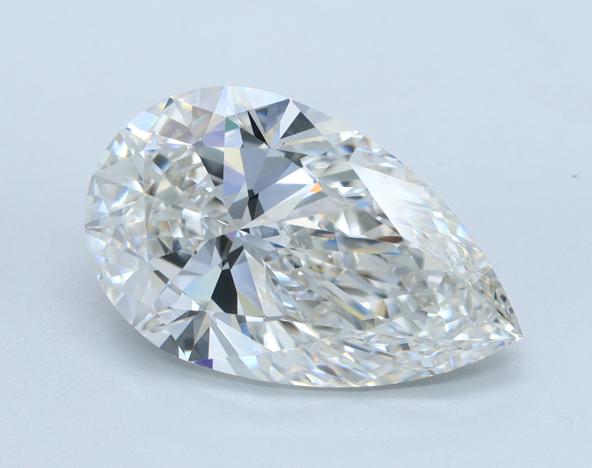8.08 carat Pear lab grown diamond, F color, VS1 clarity