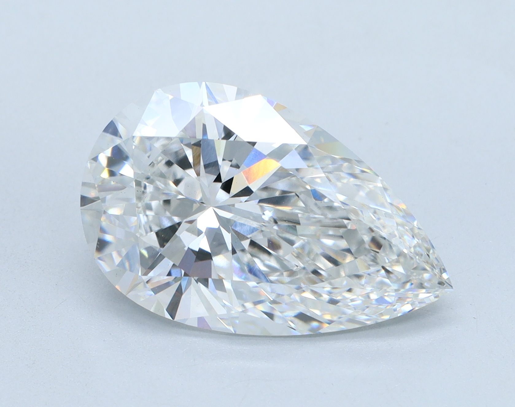 5.07 carat Pear lab grown diamond, E color, VS1 clarity