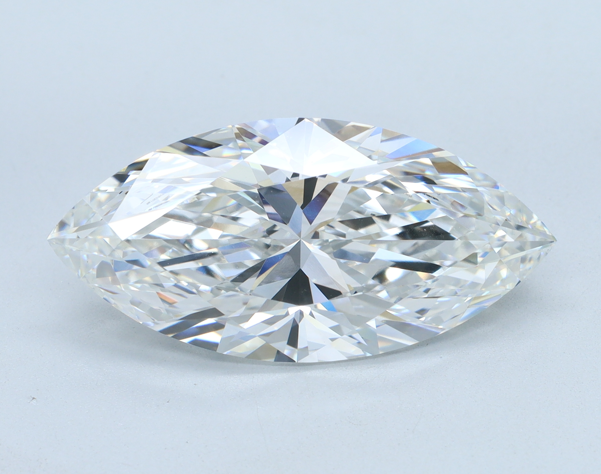 7.07 carat Marquise lab grown diamond, F color, VVS2 clarity