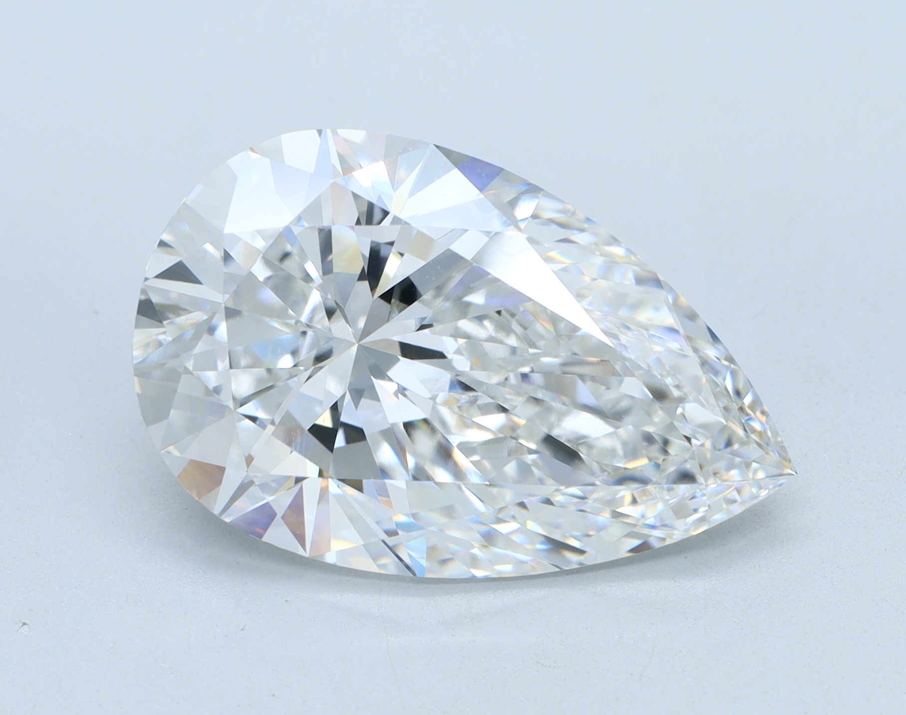7.09 carat Pear lab grown diamond, E color, VVS2 clarity