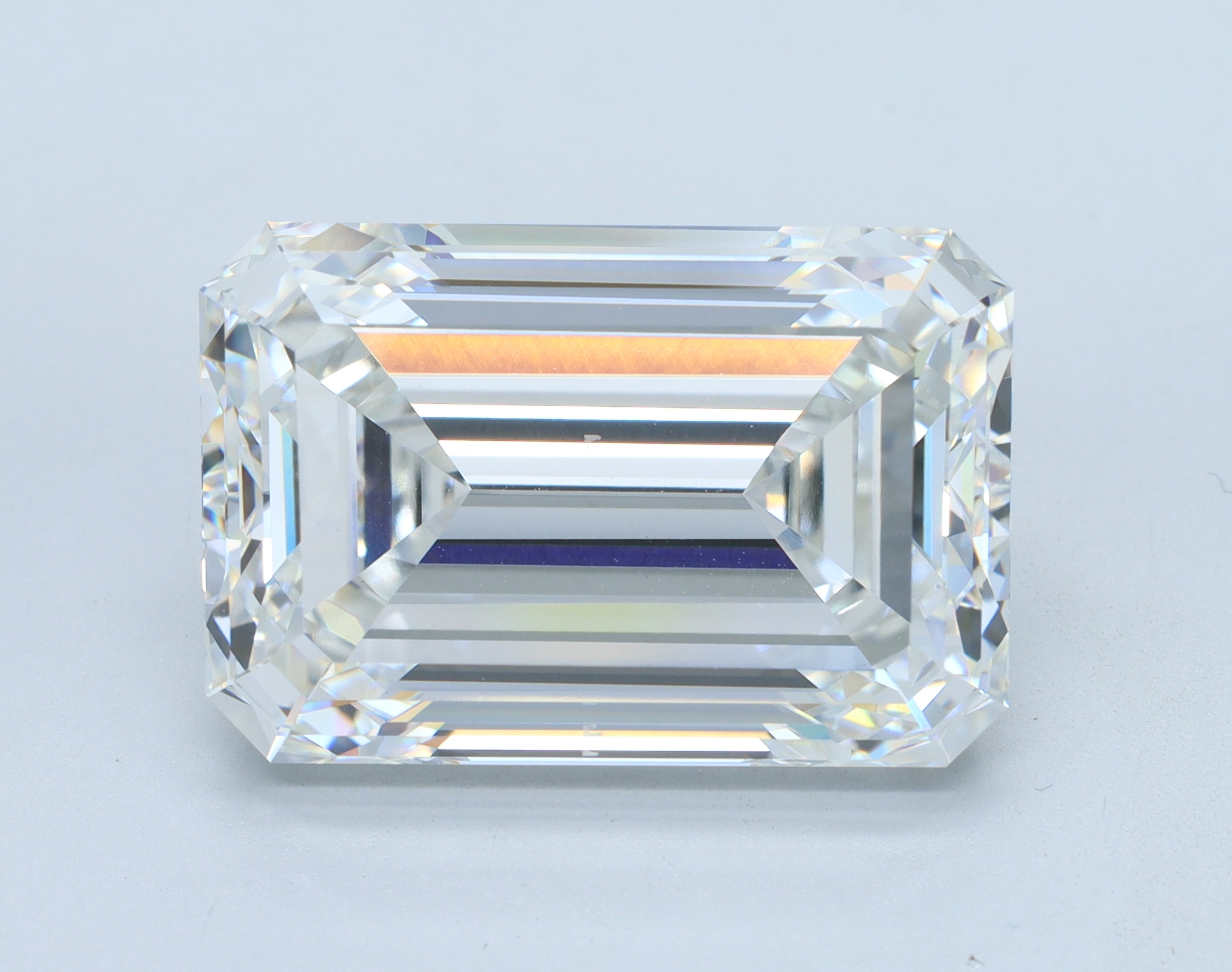 15.03 carat Emerald lab grown diamond, F color, VVS2 clarity