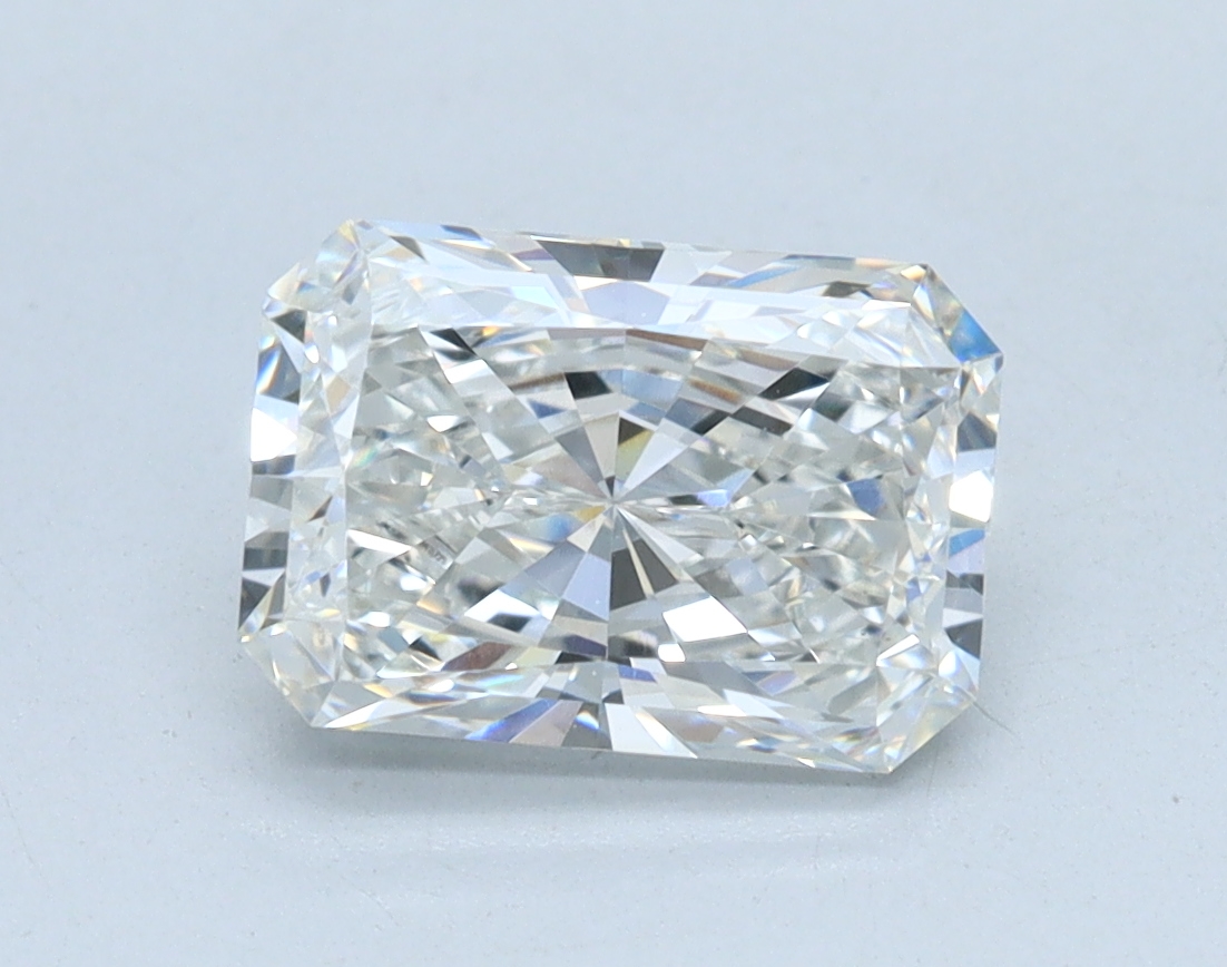 1.51 carat Radiant lab grown diamond, G color, VS1 clarity