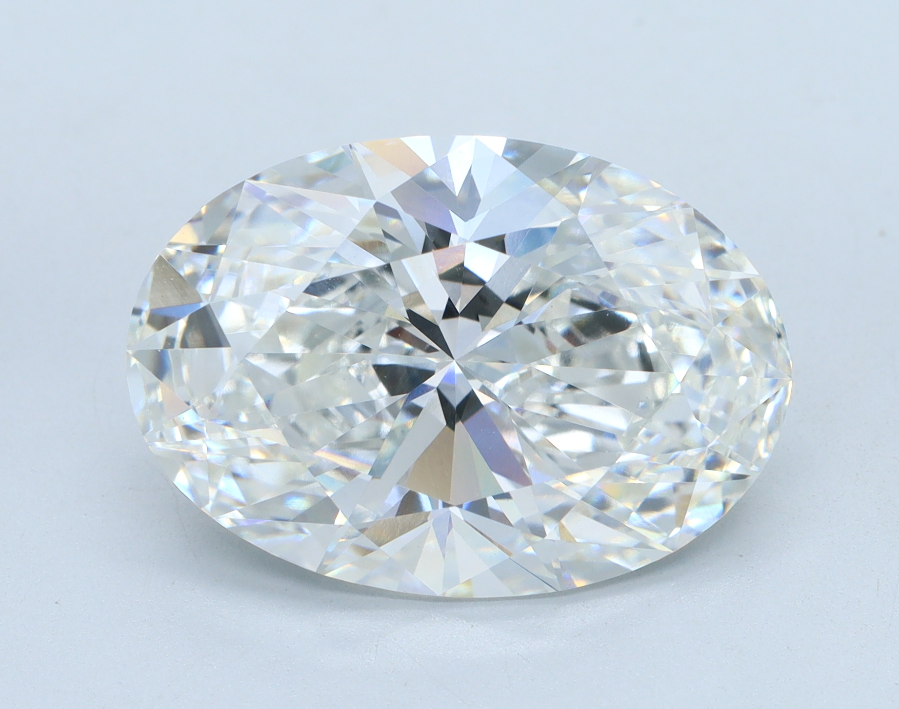 9.1 carat Oval lab grown diamond, F color, VVS2 clarity