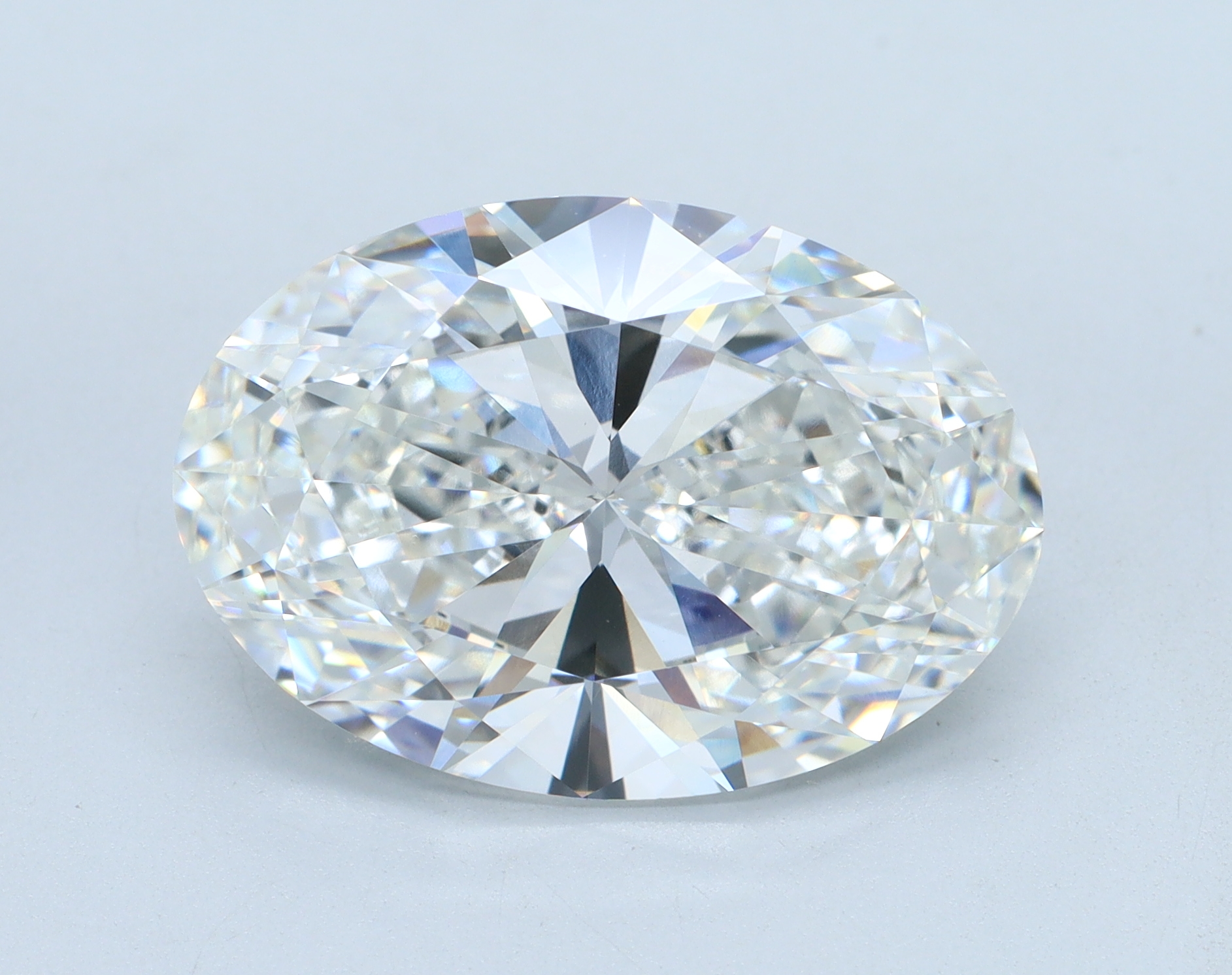 8.04 carat Oval lab grown diamond, F color, VVS2 clarity